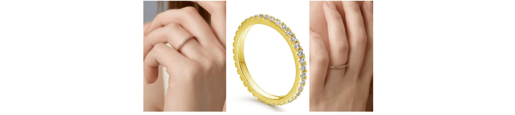 Enhance Your Elegance: The 2mm Pave Full Eternity Band Ring in Gold